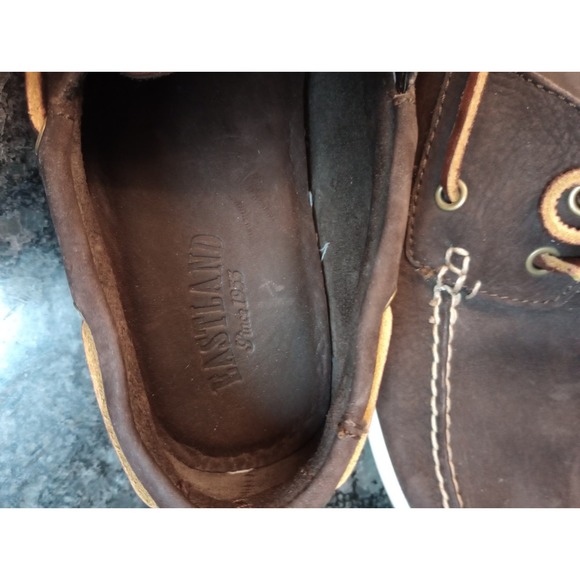 Eastland Men 9D Yarmouth Slip On Deck Boat Moc Shoes Brown Nubuck Memory Foam - Picture 8 of 8